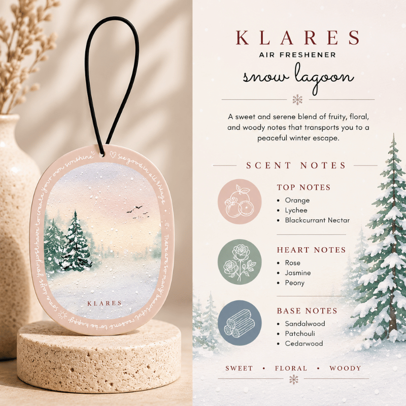 Snow Lagoon Wardrobe Air Freshener | Orange, Lychee & Sandalwood