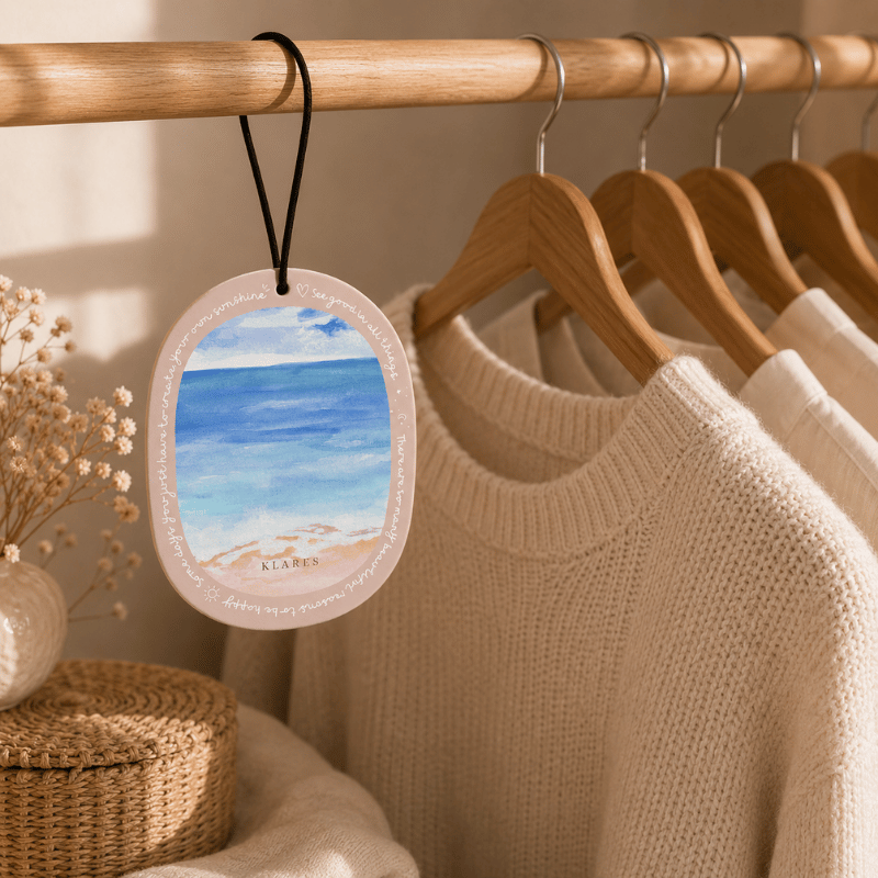 Summer Blues Wardrobe Air Freshener | Orange, Rose Petals & Woody Amber