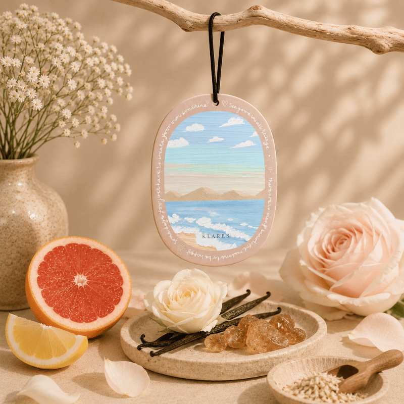 Whispering Waves Wardrobe Air Freshener | Citrus, Rose & Amber