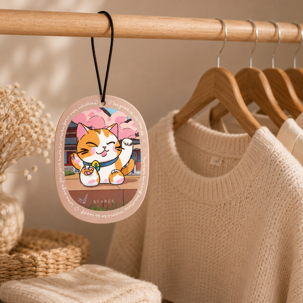 Lucky Charm Wardrobe Air Freshener | Bergamot, Jasmine & Amber Wood