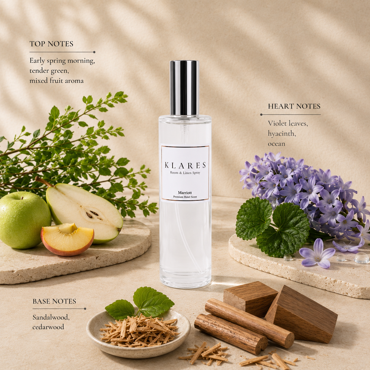 Marriott Hotel Room Spray 100ml (Inspired) | Green Floral & Sandalwood
