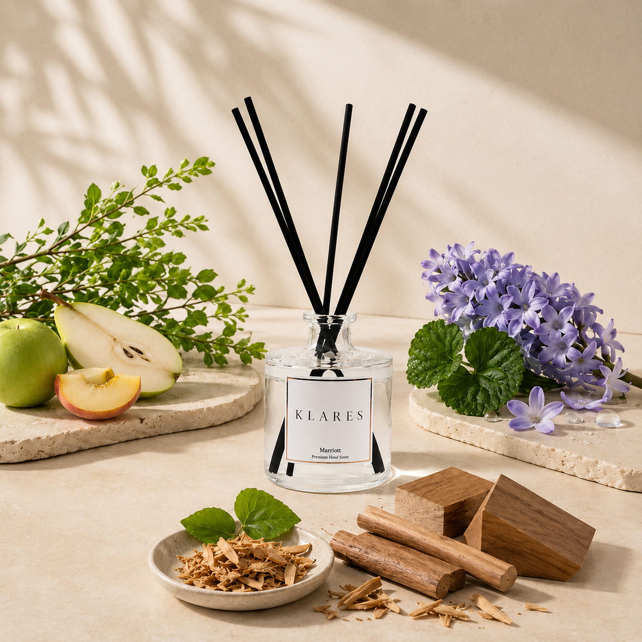 Marriott Hotel Reed Diffuser 100ml (Inspired) | Green Floral & Sandalwood