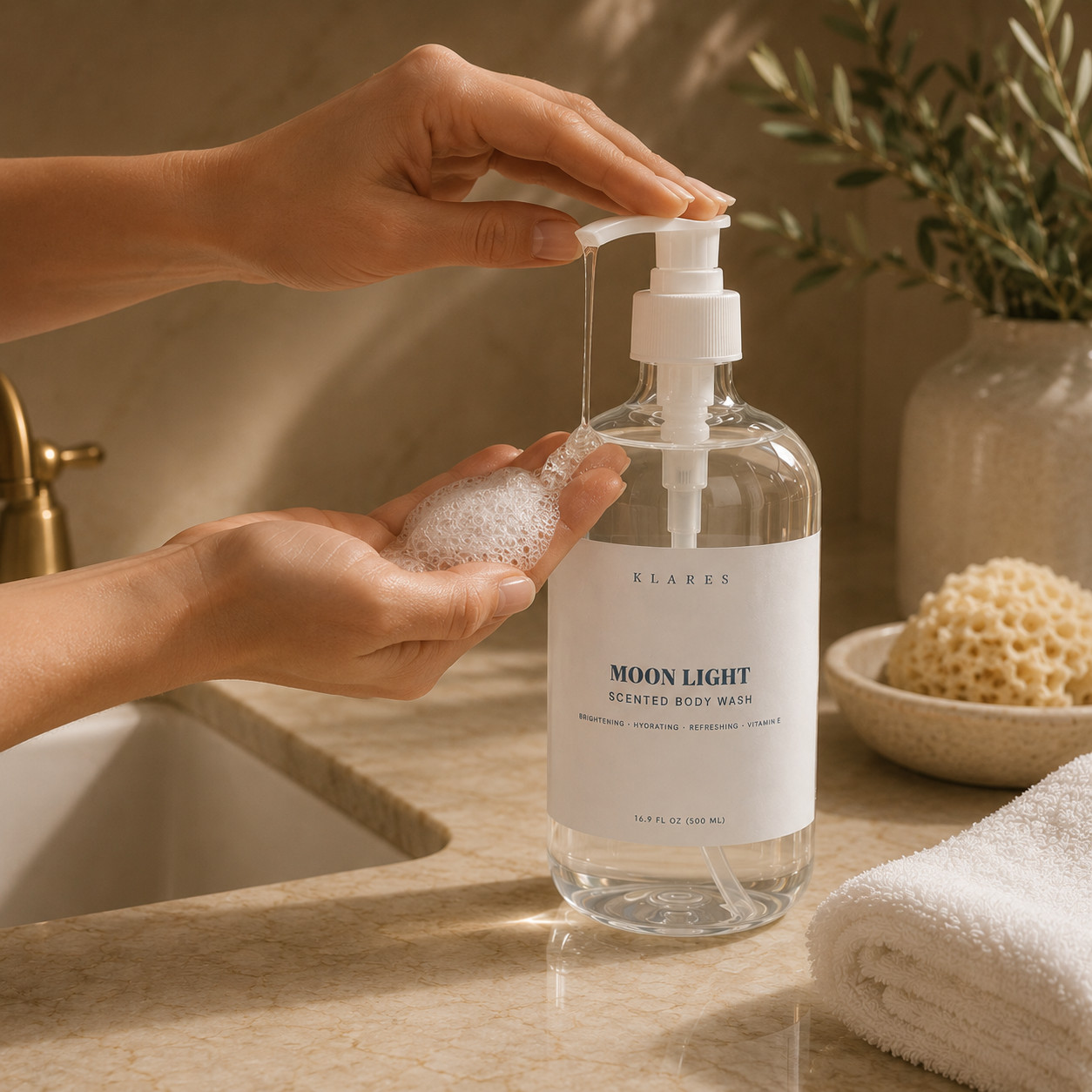 Moonlight Scented Body Wash 500ml | Orange Blossom, Jasmine & Vanilla