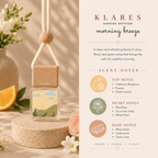 Morning Breeze Hanging Car Diffuser 8ml | Bergamot, Freesia, White Musk