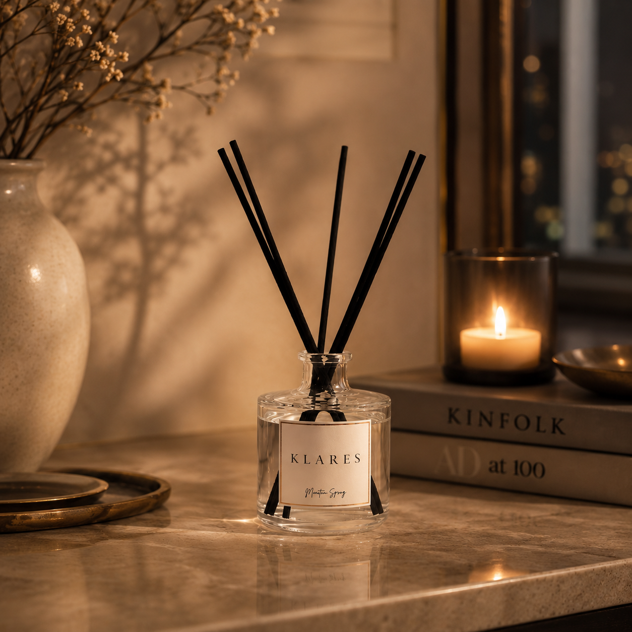 Mountain Spring Reed Diffuser 100ml | Blackcurrant, Peony & Vanilla