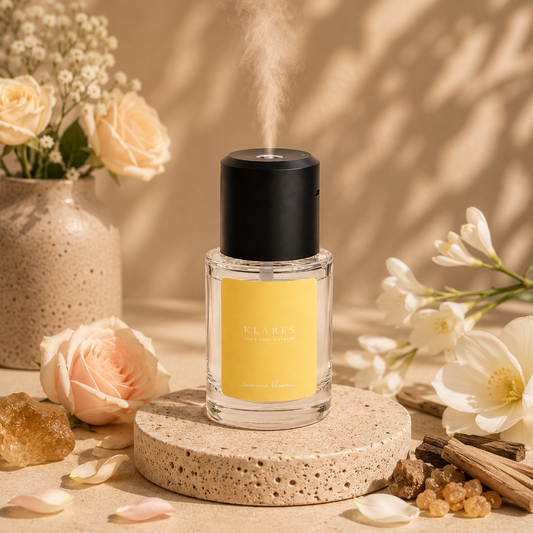Summer Blooms Electric Mist Diffuser 130ml | Rose, Frankincense, Myrrh