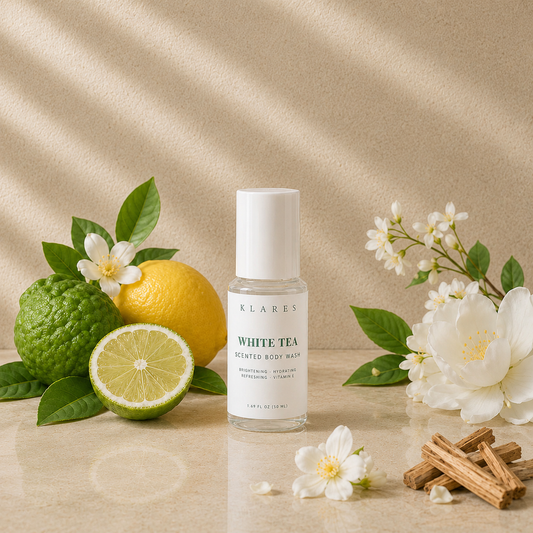 White Tea Scented Body Wash 50ml | Bergamot, White Tea