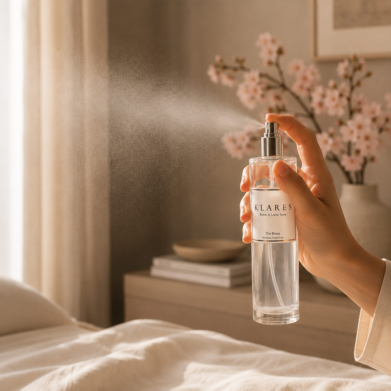 Yin Hana Room Spray 100ml | Cherry Blossom & Ambergris